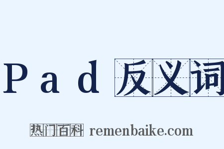 Pad反义词是什么意思的图片